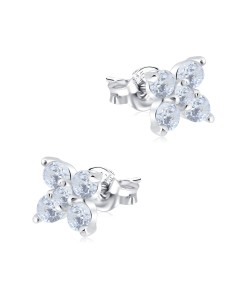 Beautiful Flower Silver Stud Earring STS-1030